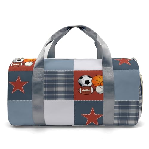 Personalized Ball Custom Multi-functional Travel Bag, Unisex Portable Duffel Bag, Short Distance Travel Assistant.2