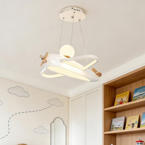 NOCHX Design Créatif Style Chambre Pour Enfants Lampe Suspendue Dessin Animé Avion Lustre Simple...