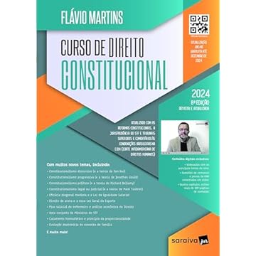 Capa do livro Curso de Direito Constitucional - 8ª edição 2024