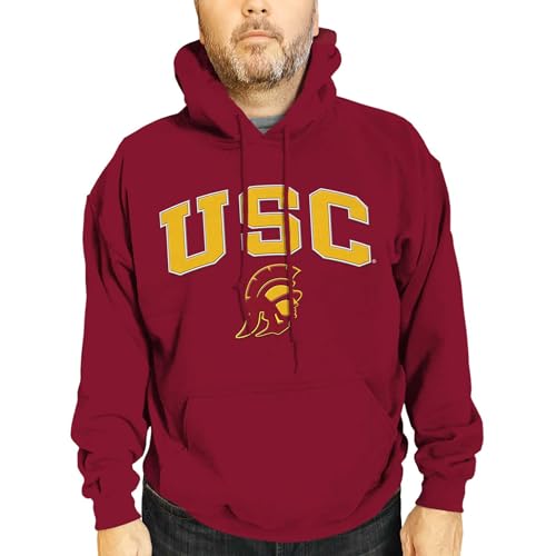 Campus Colors USC Trojans Arch & Logo Gameday Hoodie - Cardinal Large