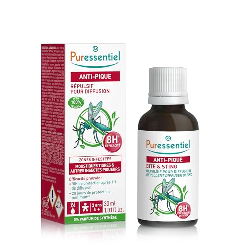 Puressentiel - Anti-moustique - Répulsif moustique à base de citronnelle - Huiles Essentielles pour Diffusion - 100 pourcent pures et naturelles - 30 ml