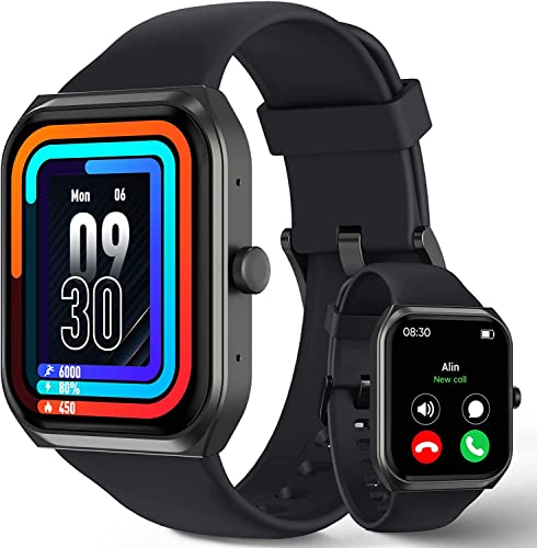 Clasp type : Fibbia TUYOMA Smartwatch Chiamate Bluetooth,1.91\' HD Schermo Tattile Orologio Smartwatch Uomo Donna,280 mAh,Contapassi da Polso con Cardiofrequenzimetro,Monitor Sonno,SpO2,Notifiche Messaggi,per Android iOS