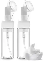 Frasco Pump Espumador com Escovas de Silicone para SkinCare Kit 2 Peças 100ML