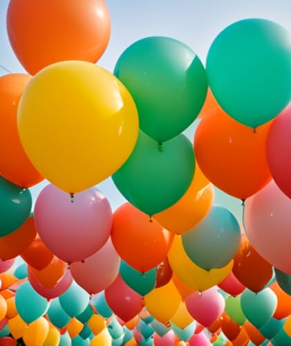 Image of 35 Pack Giant Balloons 36 Inch 17 Kinds Colors Latex Colorful Party Big Balloon Bulk for Various Party Events Decorations