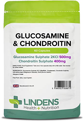 Lindens Glucosamine En Chondroitine 500mg / 400mg 60 Capsules Kwaliteit Supplement