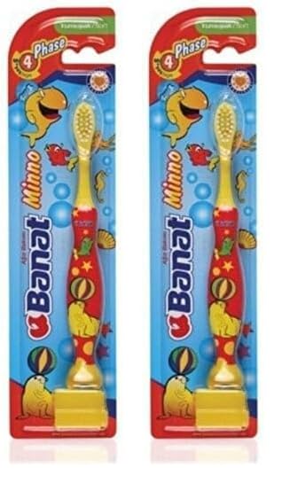 Banat Minno Kum Saatli Çocuk Diş Fırçası Soft (2 paketi)