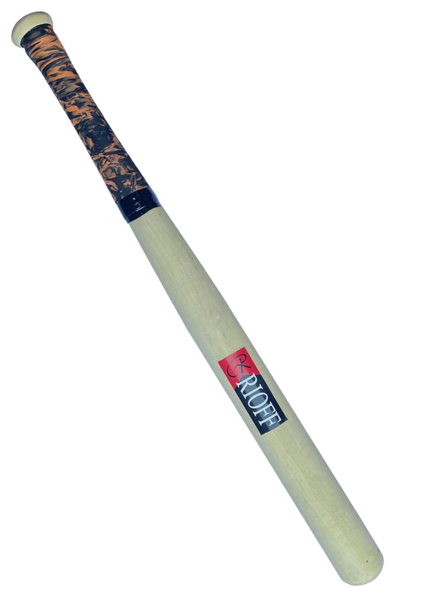 Rioff® Baseball Bat for Self Defence (Natural) (Orange-Grip) (B09KQVNXV6) Amazon Price History, Amazon Price Tracker