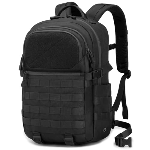 HALOVIE Mochila Táctica Militar 28L, Ultraligera Mochila de Trekking Multibolsillos Molle...
