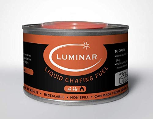 24 Pc 4 Hour Liquid Cooking Chafing Dish Fuel Cans, Food Warmer Heat For Buffet Burners, Parties, Weddings, Banquets, Catering Events, Bulk, Easy To Open, Resealable Covers #TOP5