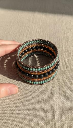 Image of DCA Wood /Glass Multicolor Women Bangle /Bracelet