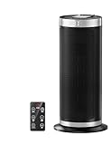 Portable Electric Heater,90° Oscillating Space Heater for Home Low Energy Silent with ECO...