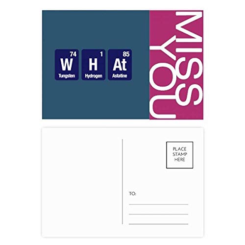 Jeu de cartes postales chimie DIYthinker 20pcs pour remerciements
