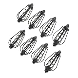 Abaodam 8pcs Spring Loaded Carp Bait Feeder Heavy Duty Fishing Gear for Long Distance Casting Freshwater Saltwater Durable Electroplated Design for Anglers