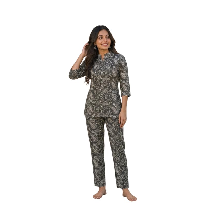 advik wear Women’s Premium Home Wear CoOrd Set – Grey-picture-45