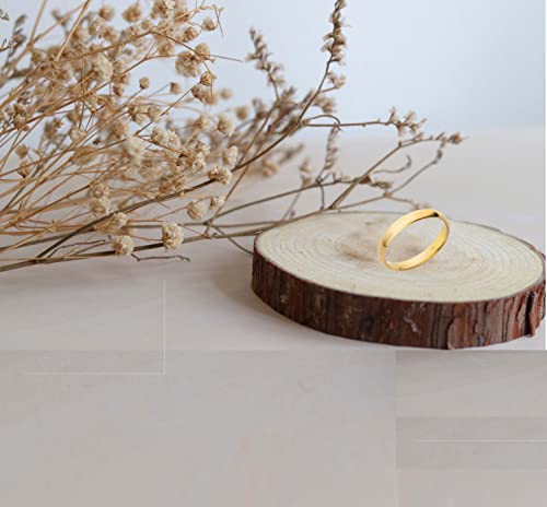 10K Solid Gold Wedding Band Rings for Men & Women – 3MM 4MM 5MM 6MM Plain Gold Bands – Yellow & White Gold – Classic Comfort Fit Unisex Rings4