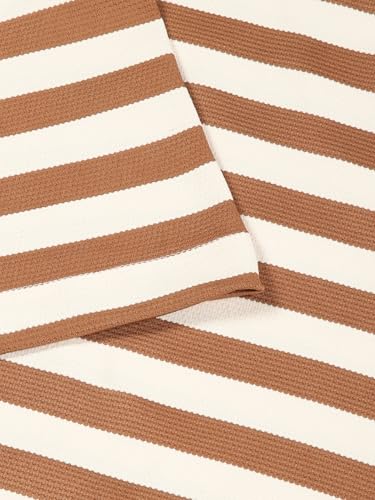 Image of Thomas Scott Men's | Striped | Half Sleeve | Regular Fit | Poly Elastane | Round Neck | Casual Tshirt
