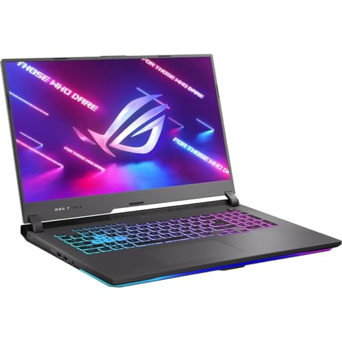 Image of ASUS ROG Strix G17 Gaming Laptop, 17.3 inch 144Hz IPS FHD Display, NVIDIA GeForce RTX 4050 GPU, AMD Ryzen 9 7940HX Processor, 16GB DDR5 RAM, 512GB SSD, RGB Keyboard, Windows 11
