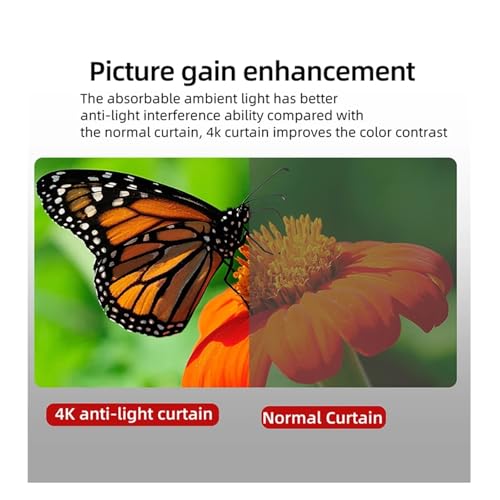 Projector Screen with Stand Metal Grey Anti-Light 16:9 84 100 120 Inch with Carry Bag for Home Theater Indoor Outdoor(84 inch) miniatura 4