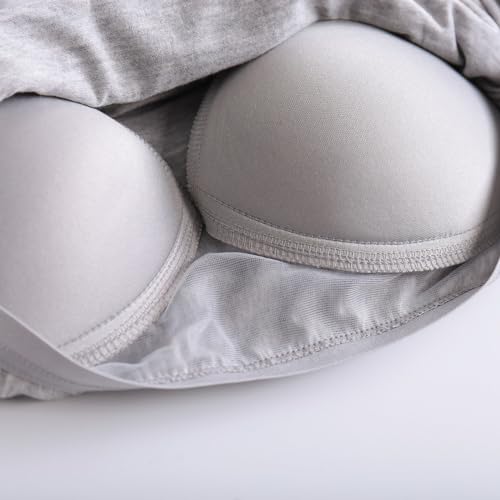 Built in Bra Tank Tops for Women Cotton Padded Womens Spaghetti Strap Camisole Plus Size Sports Bras4