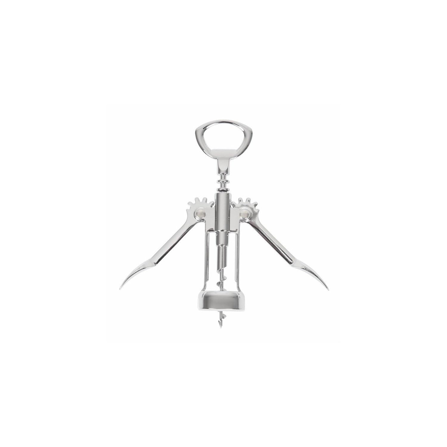 Winged Bottle Opener and Corkscrew - [J158], Silver