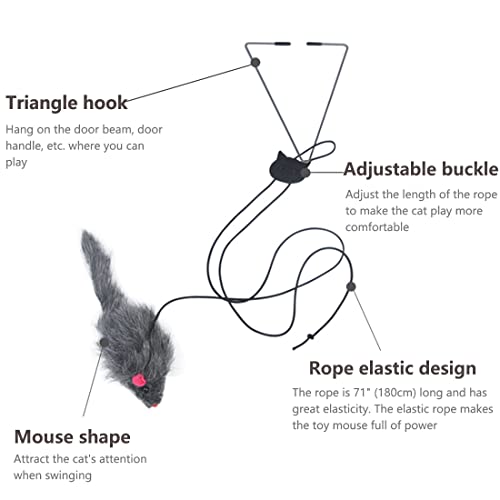 Kalimdor Interactive Cat Feather Toys,Retractable Cat Teaser Toy ,Hanging Interactive cat Toys for Indoor Cats Kitten… - Image 5