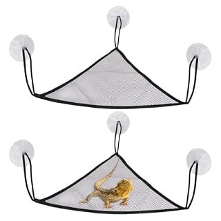 Hamac reptile en maillage polyester, lot de 2 à ventouses