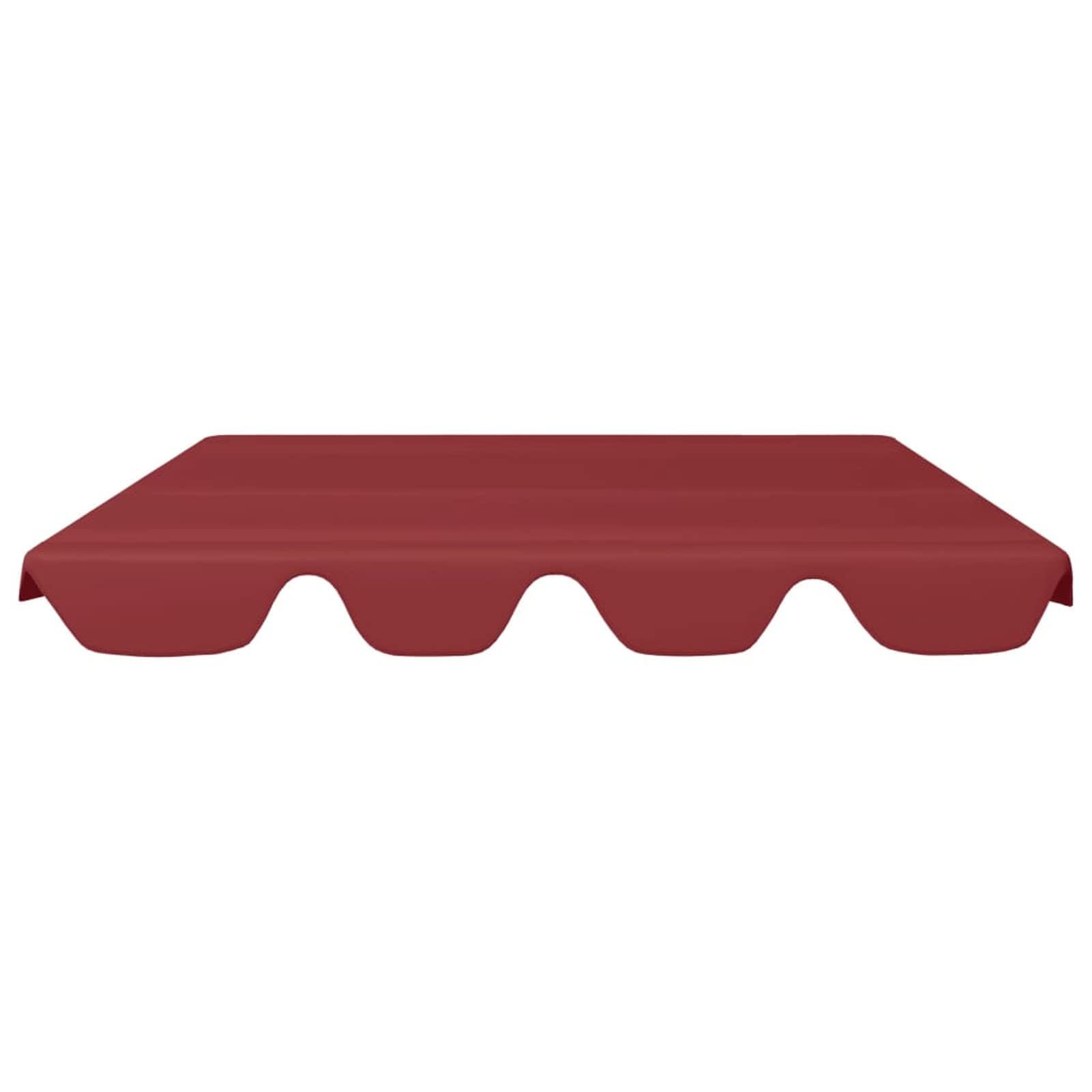 Chusui Toit de Rechange de Balançoire Toit de Remplacement pour Balancelle Terrasse Extérieur Imperméable Toit de Rechange balançoire Bordeaux 150/130x70/105 cm 270 g/m²