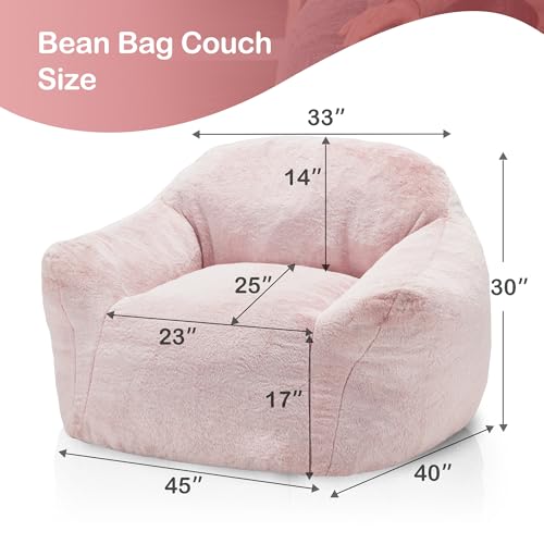 Image of Homguava Giant Bean Bag Chairs for Adults,Large Bean Bag Couch with Arms