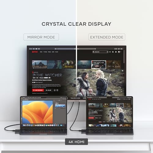 SATECHI 7 in 1 USB4 Pro Slim USB C Hub Fino a 6K a 60Hz, Ricarica PD da 100W, Trasferimento Dati Veloce, USB 3.2 Gen2, HDMI 4K, Lettori di Schede SD/MicroSD - per MacBook Air e Pro - Mezzanotte - Hub USB - Immagine 4