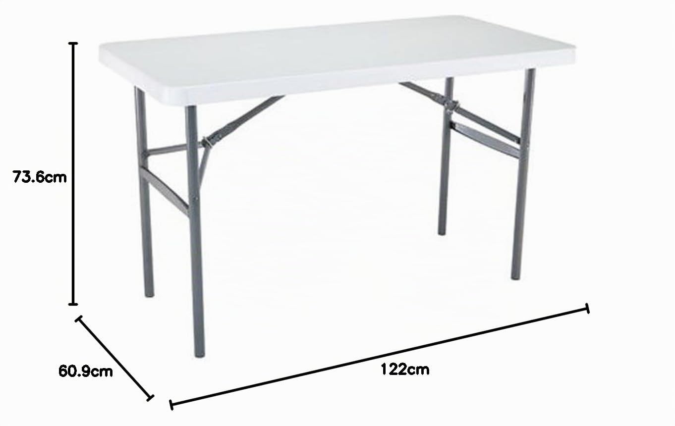 Lifetime Products Lifetime Table Pliante en Granit Blanc 61 x 122 cm