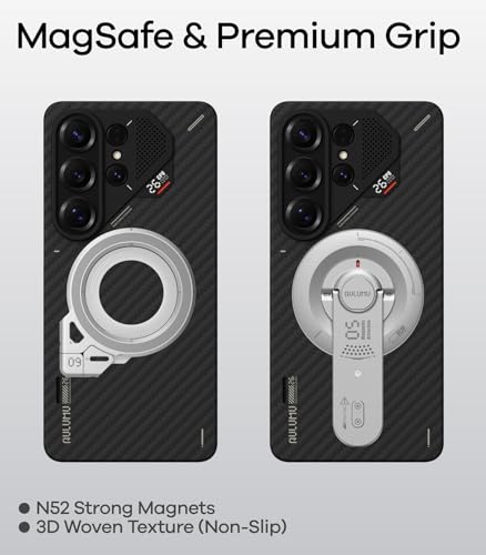 Image of Aulumu S26 Ultra Galaxy Aramid Fiber Magnetic Case | 1500D Ultra Slim Woven | Compatible with MagSafe | Passive Cooling Samsung Galaxy S26 Ultra Case