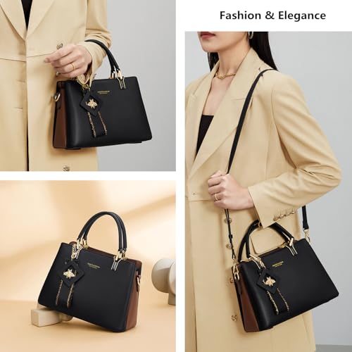Image of Cnoles Handbags for Women Large Capacity Tote Shoulder Bags Ladies Handle Satchel Purse