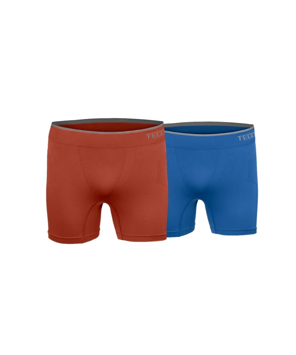 tego Core Men's Performance Boxer Brief | Seamless Anti-Chafe Underwear | Soft Compression | 6" Inseam | Lightweight & Odour-Control | Designed for Running and Lifting-picture-29
