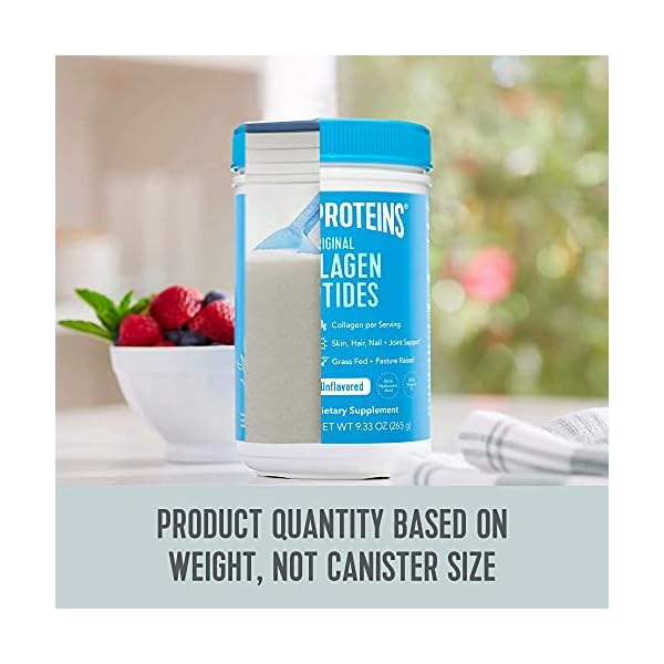 Vital-Proteins-Collagen-Peptides-Powder-Supplement-Type-I-III-20g-per-Serving-Unflavored-10-oz Vital Proteins Collagen Peptides Powder, with Hyaluronic Acid and Vitamin C, Unflavored, 9.33 Ounce