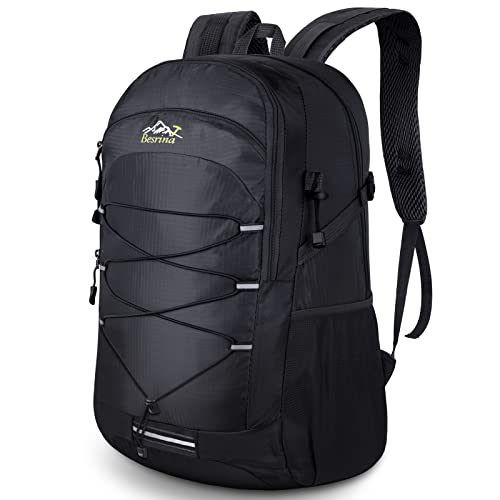 Besrina Wanderrucksack 40L, Herren Damen Wasserdichter Rucksack Trekkingrucksack Reiserucksack, Outdoorrucksack mit Reflexstreifen Für Wandern, Radfahren, Klettern, Bergsteigen und Reisen Sport