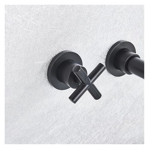Robinet salle de bain mural or brossé mitigeur encastré double commande
