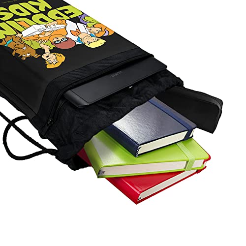 LOGOVISION Scooby Doo Meddling Kids Drawstring Backpack Sports Bag Sackpack 17" x 13", Perfect for Gym, Yoga or Practice4