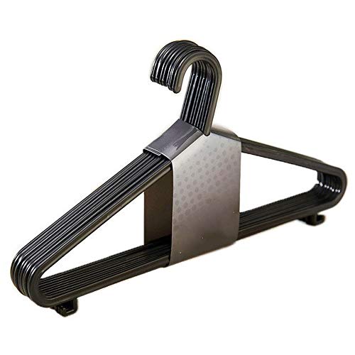 Cintres pour vêtements noirs antidérapants pour optimiser le rangement du placard de la maison
