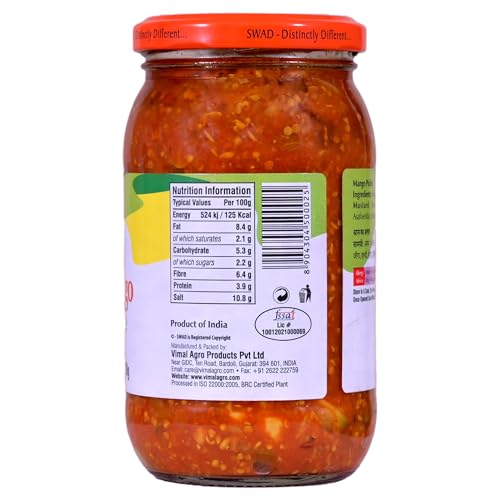 Image of SWAD Delicious and Spicy Pack of Mango Pickle / Aam ka Achar - 400g| Mixed Pickle / Mixed Achar - 400g| Methia Mango Pickle Pickle /Aam ka Achar - 400g Pack of 3