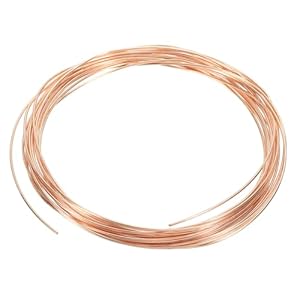 PATIKIL 16,4 Fuß Kupferdraht 2 Rollen