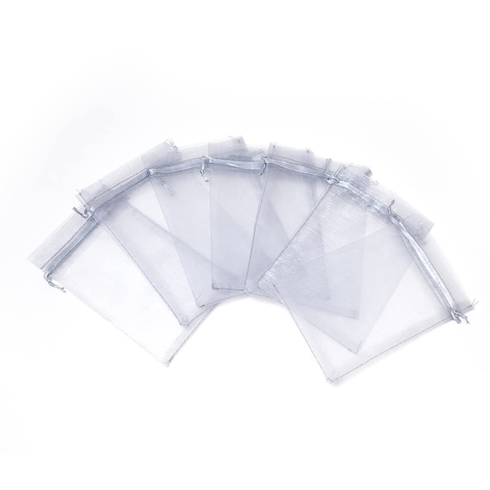 30 Sacchetti Organza 9x12 Cm Grigi - Per Bomboniere, Matrimoni E Regali - Foto 10