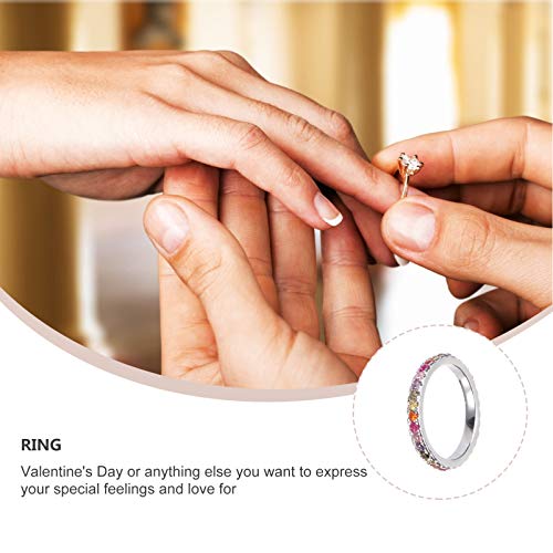 Bague diamant rond confortable et empilable résolvant les problèmes de taille - 4