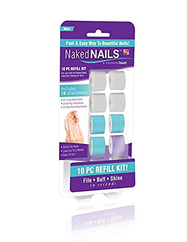 Naked Nails Refills Replacement Parts Buffers, Files & Shines (Pack of 3)