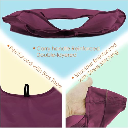 Image of BeeGreen Rolled Up Grocery Bags Reusable Shopping Bags Foldable for Groceries