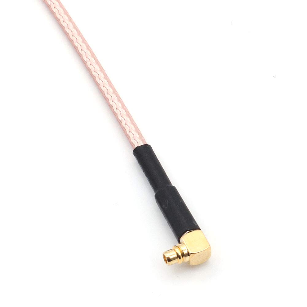 DollaTek 5 SZTUK 4 cal RG316 Złącze SMA Tail Antena Złącze męskie do MMCX Męski Niski Utrata Kabel koncentryczny Adapter kątowy - SMA Otwór SMA Wewnętrzna Spirala Zewnętrzna