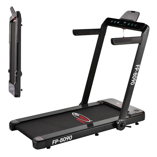 FP-TECH - TAPIS ROULANT ELETTRICO PIEGHEVOLE RICHIUDIBILE SALVASPAZIO CAMMINATA SLIM LED BLUETOOTH...