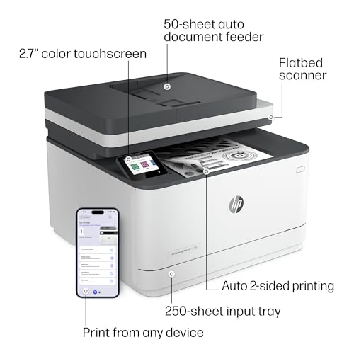 HP LaserJet Pro 3105sdw Monochrome Laser Printer | All-in-One - image 4