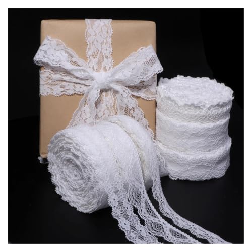 Cinta de encaje blanco resistente que soluciona tus acabados de costura 4