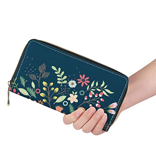 Mumeson Women Long Wallet Zipper Around Floral Print Designer Clutch Purse Card Holder #TOP1
