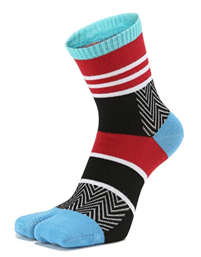 Men's Tabi Socks Flip Flop Split Toe Crew Geta Cotton Pack of 64